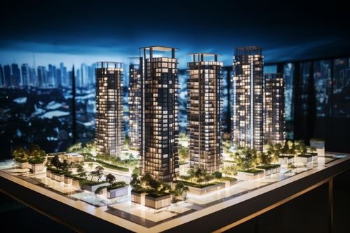 三维视觉与实景融合 房地产营销中的模型、园林与鸟瞰摄影图